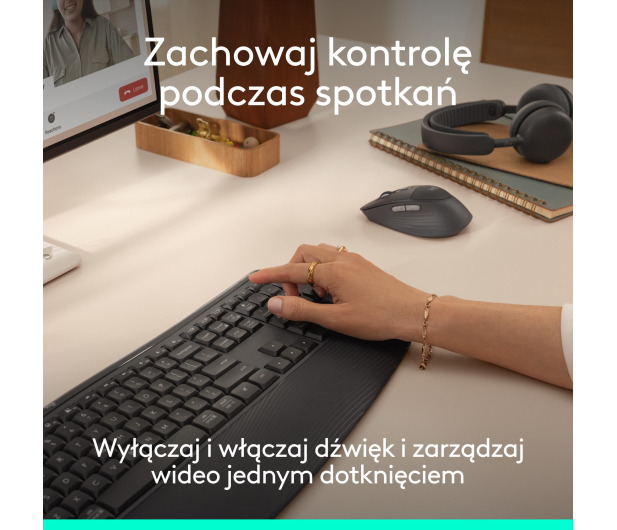 Logitech Signature Comfort Plus MK880 biały - 1533425 - zdjęcie 12